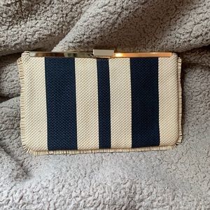 J. Crew Striped Clutch